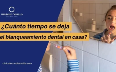 ¿Cuánto tiempo se deja el blanqueamiento dental en casa?